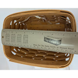 8" Tilted Recipe 1998 Longaberger Basket Handwoven Maple Kitchen Decor Box USA No Lid