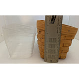 8" Tilted Recipe 1998 Longaberger Basket Handwoven Maple Kitchen Decor Box USA No Lid