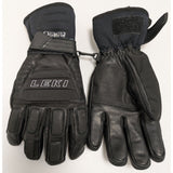 Size 9 Leki Elements Krypton S Ski Racing Gloves Trigger Grip Loop Black Leather Mens Winter Fabric