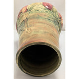 Large 11" Weller Baldin Apple Vase 1920-1915 Studio Art Pottery Ceramic Vintage Raised Relief