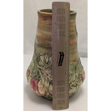 Large 11" Weller Baldin Apple Vase 1920-1915 Studio Art Pottery Ceramic Vintage Raised Relief