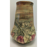 Large 11" Weller Baldin Apple Vase 1920-1915 Studio Art Pottery Ceramic Vintage Raised Relief