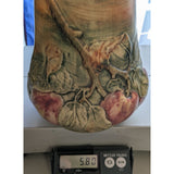 Large 11" Weller Baldin Apple Vase 1920-1915 Studio Art Pottery Ceramic Vintage Raised Relief