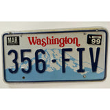 356 FIV Washington License Plate Porsche 1999 Sticker Mountain