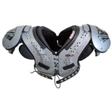 16”-17” Small Schutt Metallic Gray Varsity Flex Football Shoulder Pads 80025 All-Purpose Sports