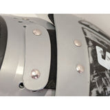 16”-17” Small Schutt Metallic Gray Varsity Flex Football Shoulder Pads 80025 All-Purpose Sports