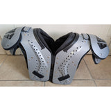 16”-17” Small Schutt Metallic Gray Varsity Flex Football Shoulder Pads 80025 All-Purpose Sports