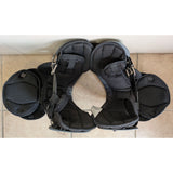 16”-17” Small Schutt Metallic Gray Varsity Flex Football Shoulder Pads 80025 All-Purpose Sports