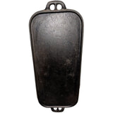 Unmarked Lodge 7 Made In USA H Rectangular Cast Iron Long Griddle Pan 22x9 Oblong Vintage Skillet