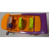 Diva Starz VW Bus Convertible Van Toy Orange Purple Plastic Mattel Fun Vibes 10"x6" 2001 Cruizer