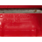 1988 McDonalds Mac Tonight Moon Man Porsche 911 Toy Car Red Collectible Vintage
