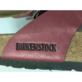 40 L9 M7 Birkenstock Gizeh Thong Sandals Burgundy Red Leather Size 9 Germany Made