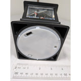 Black Lantern Snowman Christmas Tree Decoration 9.5-Inch Snow Globe Rectangle Plastic Light-Up Scene