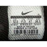 Size 12.5 Nike Mens Alpha Menace Shark Fastflex Football Cleats Shoes Black/White