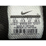 Size 12.5 Nike Mens Alpha Menace Shark Fastflex Football Cleats Shoes Black/White