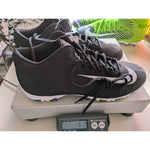 Size 12.5 Nike Mens Alpha Menace Shark Fastflex Football Cleats Shoes Black/White