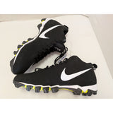 Size 12.5 Nike Mens Alpha Menace Shark Fastflex Football Cleats Shoes Black/White