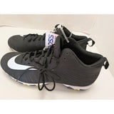 Size 12.5 Nike Mens Alpha Menace Shark Fastflex Football Cleats Shoes Black/White