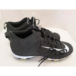 Size 12.5 Nike Mens Alpha Menace Shark Fastflex Football Cleats Shoes Black/White