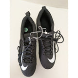 Size 12.5 Nike Mens Alpha Menace Shark Fastflex Football Cleats Shoes Black/White