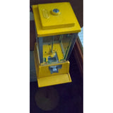1 Cent Dean Penny Gumball Machine Yellow Hollywood Calif w Stand Vintage