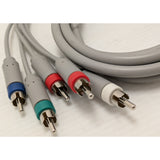 2000s 6Ft Component AV Cable Wii U Composite Video Audio Cord Adapter Gray