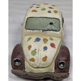 5"  Junkyard Art 1998 Popular Imports VW Bug Ladybug Car Figurine Polystone Retro Volkswagen