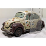 5"  Junkyard Art 1998 Popular Imports VW Bug Ladybug Car Figurine Polystone Retro Volkswagen