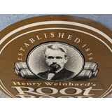 33X26 Root Beer Henry Weinhard Metal Tin Sign Modern Repo Draught Style Head Premium Rootbeer