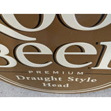 33X26 Root Beer Henry Weinhard Metal Tin Sign Modern Repo Draught Style Head Premium Rootbeer