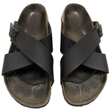 38 L7 M5 Betula Trio Crossover Birkenstock Black Leather Cross-Strap Sandals Womens Size 7 M5 Germany