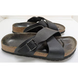 38 L7 M5 Betula Trio Crossover Birkenstock Black Leather Cross-Strap Sandals Womens Size 7 M5 Germany