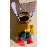 Vintage Playmobil Fisher-Price Native American Indian Chief Toy Figure 3.5" Plastic Cowboy & Indian