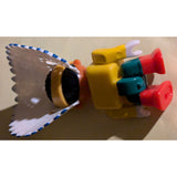 Vintage Playmobil Fisher-Price Native American Indian Chief Toy Figure 3.5" Plastic Cowboy & Indian