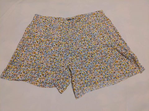 8 LOFT Womens Shorts Floral multicolor side zipper   Used