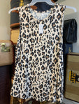 SOLD 14 Maurices Womens Shirt Top Leopard Stretch Tank Top OX Plus  New