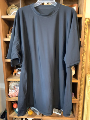 3XL Swim Shirts for Men Mens Shirt Top Black upf50 Nylon Swim Shirt Big  Used