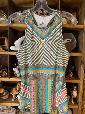 S Prana Womens Activewear All I have multi stretch tank top sleeveless shirt Regular  VGC