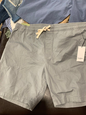 XL Goodfellow Mens Shirt Top Grey Stretch Waist relaxed every day adjustable waist Regular  New