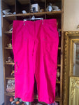 12 Style&Co Womens Pants Hot pink mid rise, Capri stretch cargo Regular  New