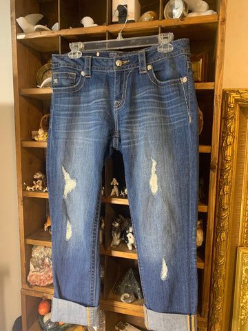29 Miss Me Womens Pants Blue distressed, stretch denim Regular  VGC