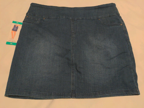 XL SC&Co Womens Skort Navy blue denim stretch   New