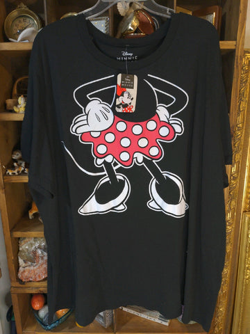 4X Minnie Mouse Body Disney Womens Shirt Top Black Plus New Halloween Costume