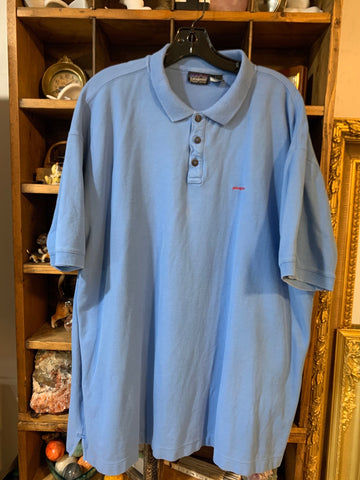 XXL Patagonia Mens Shirt Top Light Blue Big  Used
