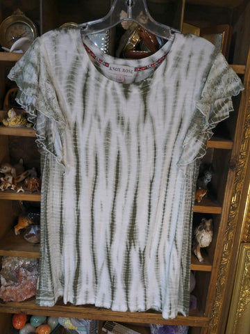 L Knox Rose Womens  Lace White animal tie dye Regular  Used