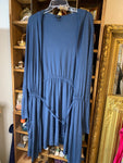 4X Torrid Womens Shirt Top Blue long stretch, sweater rayon Plus  Used