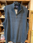 SOLD 2XL Roundtree & Yorke Mens Shirt Top Gray sleeveless vest, zip neck 2XB Big  New