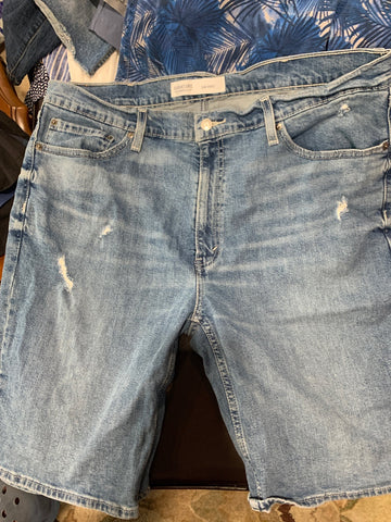38 Levi Mens Shorts Denim distressed, stretch jean shorts Regular  Used