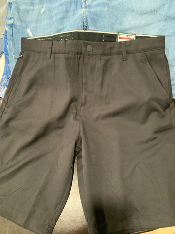 38 Kirkland Mens Black Shorts moisture, wicking stretch, UPF zip pockets Regular  New Performance
