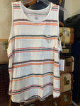 SOLD L Sonoma Womens Shirt Top Stripe Tank Top Regular  New